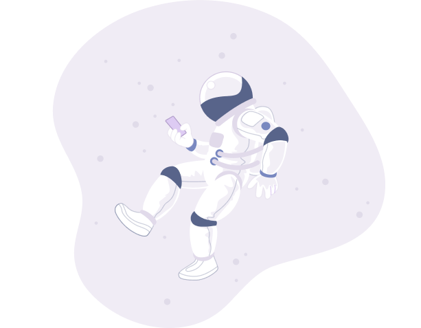 Astronauta perdido no espaço